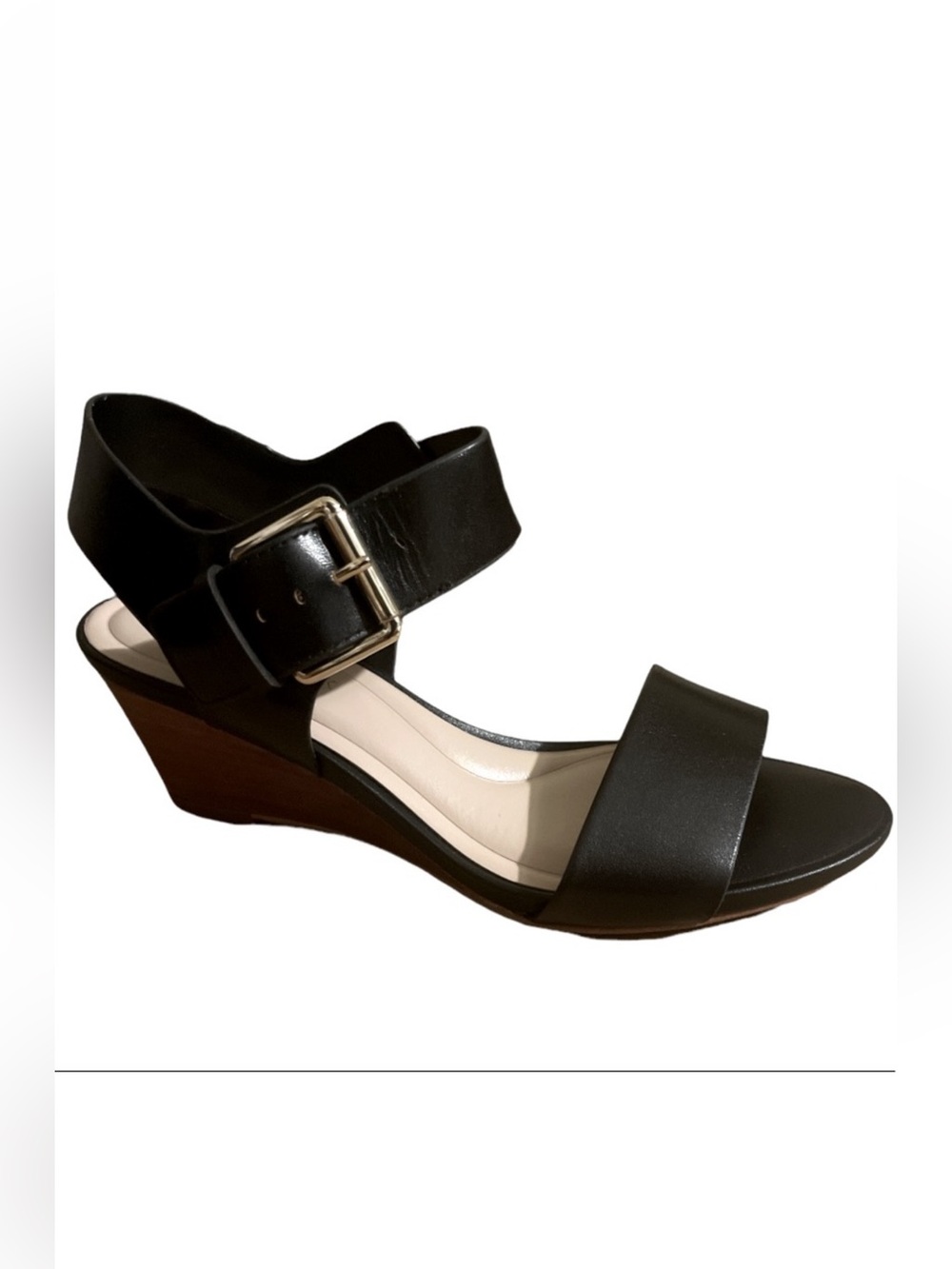 🛍️ NEW Preston & York Wedge Dress Sandals with Gold Hardware